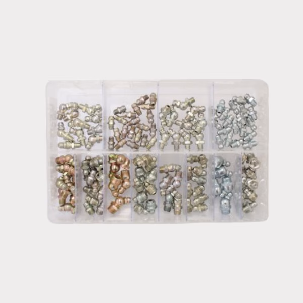 Assorted Box Of Grease Nipples Steel Zinc