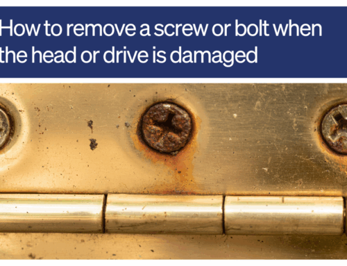 How to remove a screw or bolt when  the head or drive is damaged